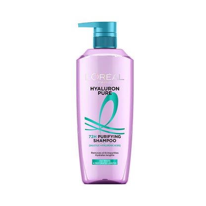 L’Oréal Paris Hyaluron Pure 72H Purifying Shampoo, For oily scalp & dry hair with salicylic and hyaluronic acid, 200 ml (13)