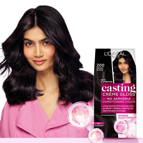 L'Oreal Paris Casting Crème Gloss Semi-Permanent Hair Color Kit, No Ammonia, with Gloves and Conditioner