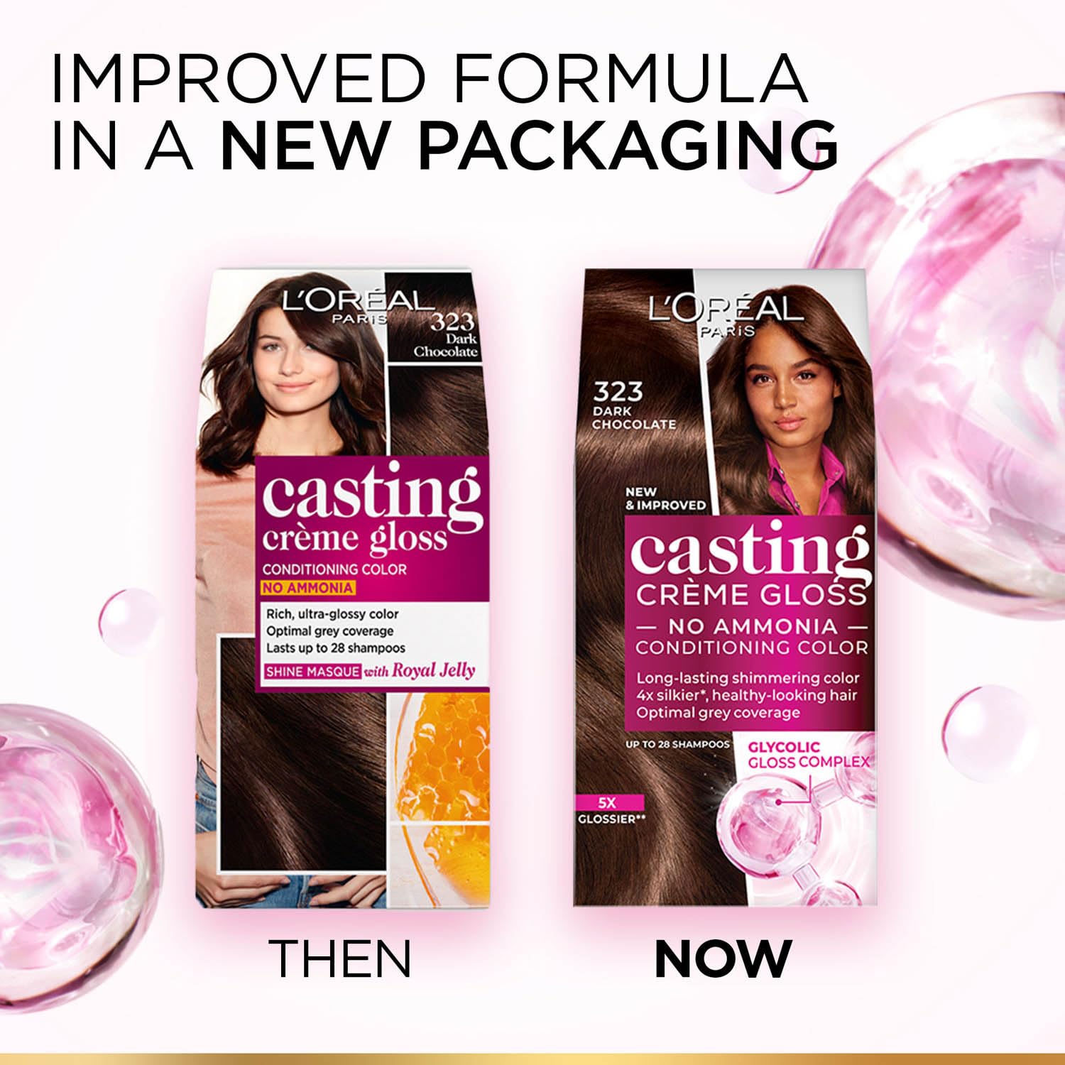L'Oreal Paris Casting Crème Gloss Semi-Permanent Hair Color Kit, No Ammonia, with Gloves and Conditioner - size and scale (16