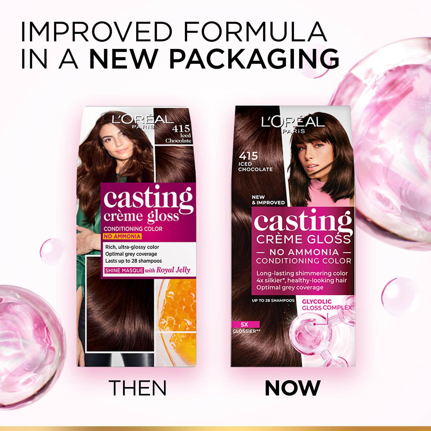 L'Oreal Paris Casting Crème Gloss Semi-Permanent Hair Color Kit, No Ammonia, with Gloves and Conditioner - size and scale (22