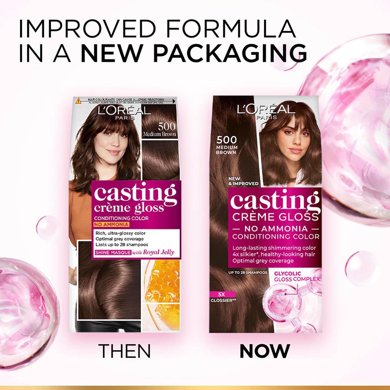 L'Oreal Paris Casting Crème Gloss Semi-Permanent Hair Color Kit, No Ammonia, with Gloves and Conditioner - size and scale (25