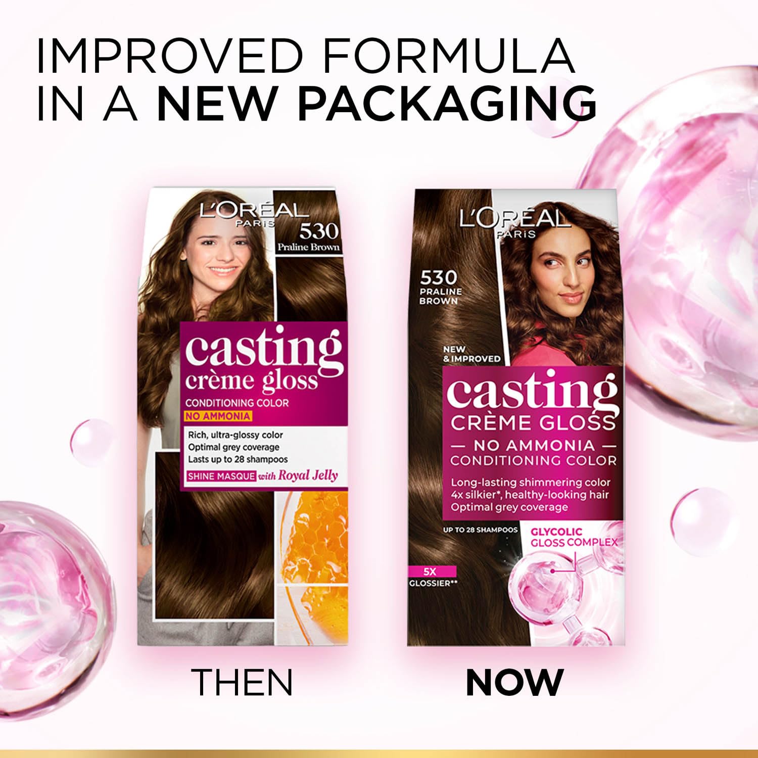 L'Oreal Paris Casting Crème Gloss Semi-Permanent Hair Color Kit, No Ammonia, with Gloves and Conditioner - size and scale (28