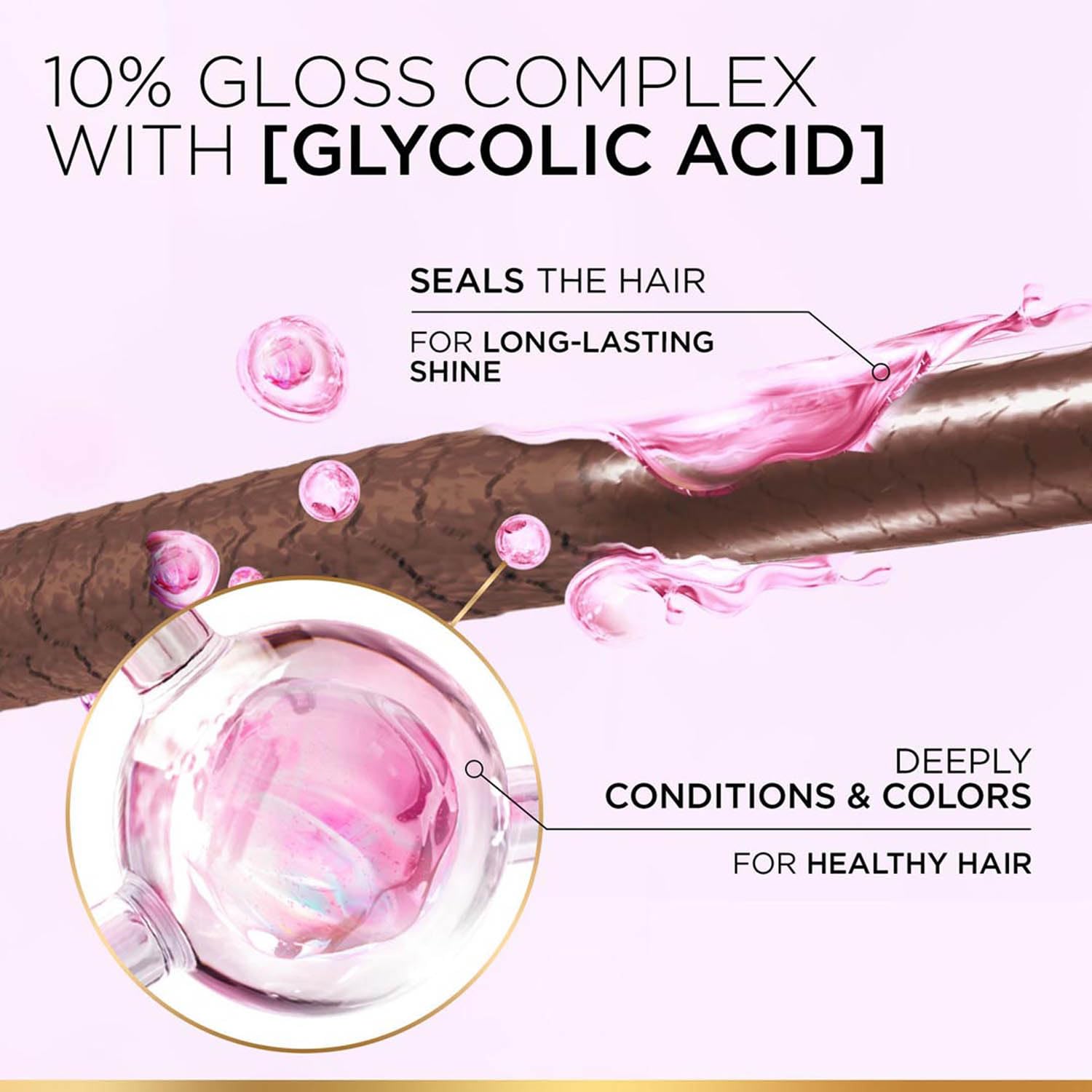 L'Oreal Paris Casting Crème Gloss Semi-Permanent Hair Color Kit, No Ammonia, with Gloves and Conditioner - back view