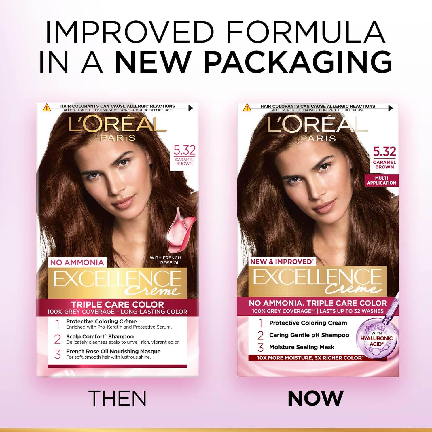 L'Oreal Paris Excellence Creme Permanent Hair Color, No Ammonia, Pro-Keratin, 72ml+100g - size and scale (45)