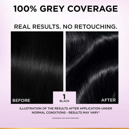 L'Oreal Paris Excellence Creme Permanent Hair Color, No Ammonia, Pro-Keratin, 72ml+100g - label detail