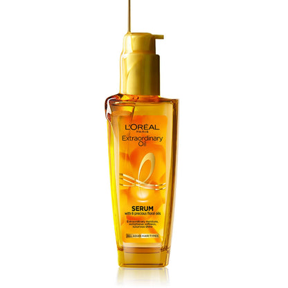 L'Oreal Paris Extraordinary Oil Hair Serum, Anti-Frizz Styling Serum with 6 Rare Flower Oils (10)