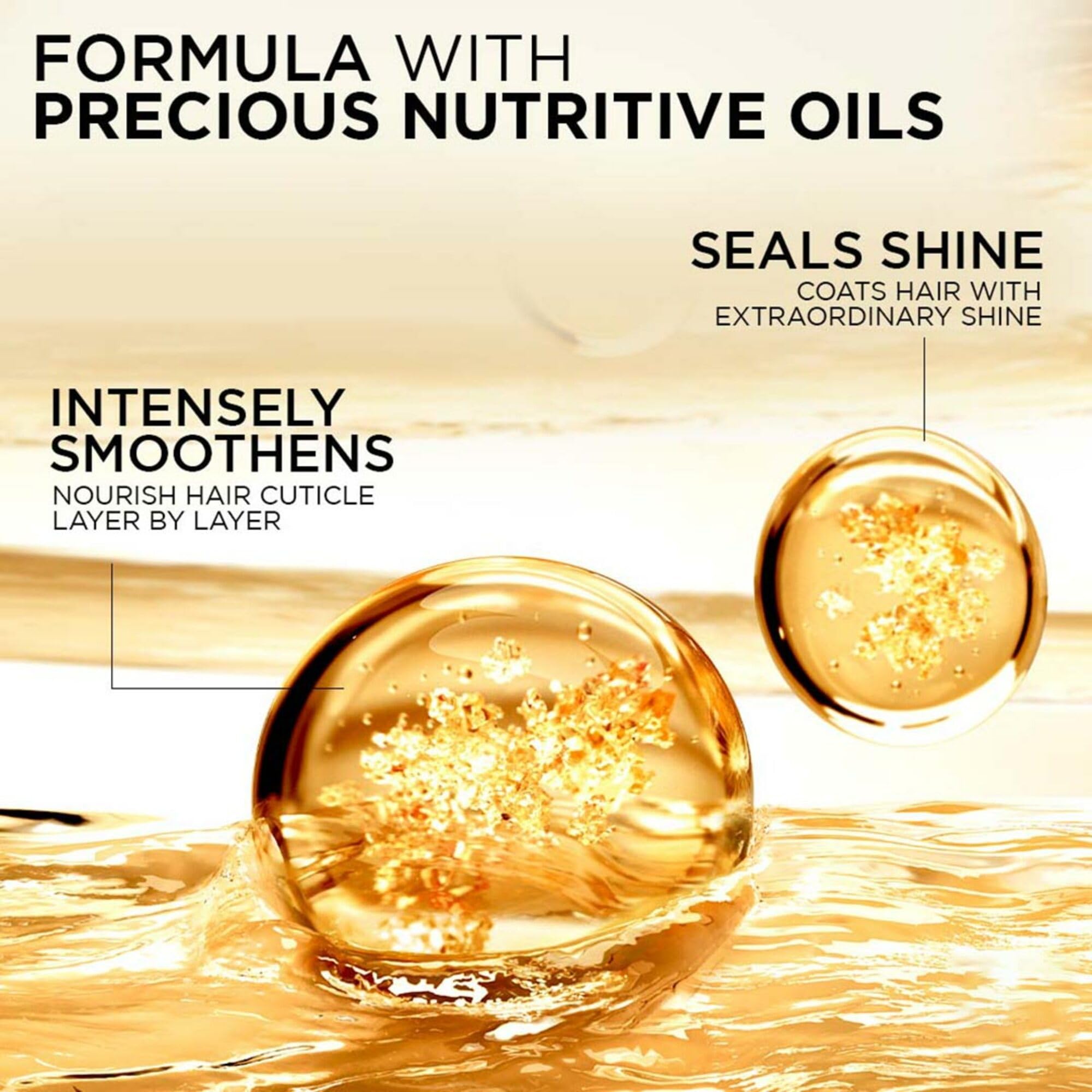 L'Oreal Paris Extraordinary Oil Hair Serum, Anti-Frizz Styling Serum with 6 Rare Flower Oils - packaging