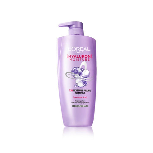 L'Oreal Paris Hyaluron Moisture 72HR Moisture Filling Shampoo with Hyaluronic Acid, for Dry Hair