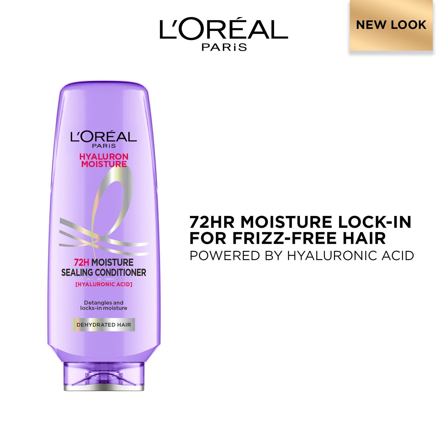 L'Oreal Paris Hyaluron Moisture Sealing Conditioner with Hyaluronic Acid, for All Hair Types - front view