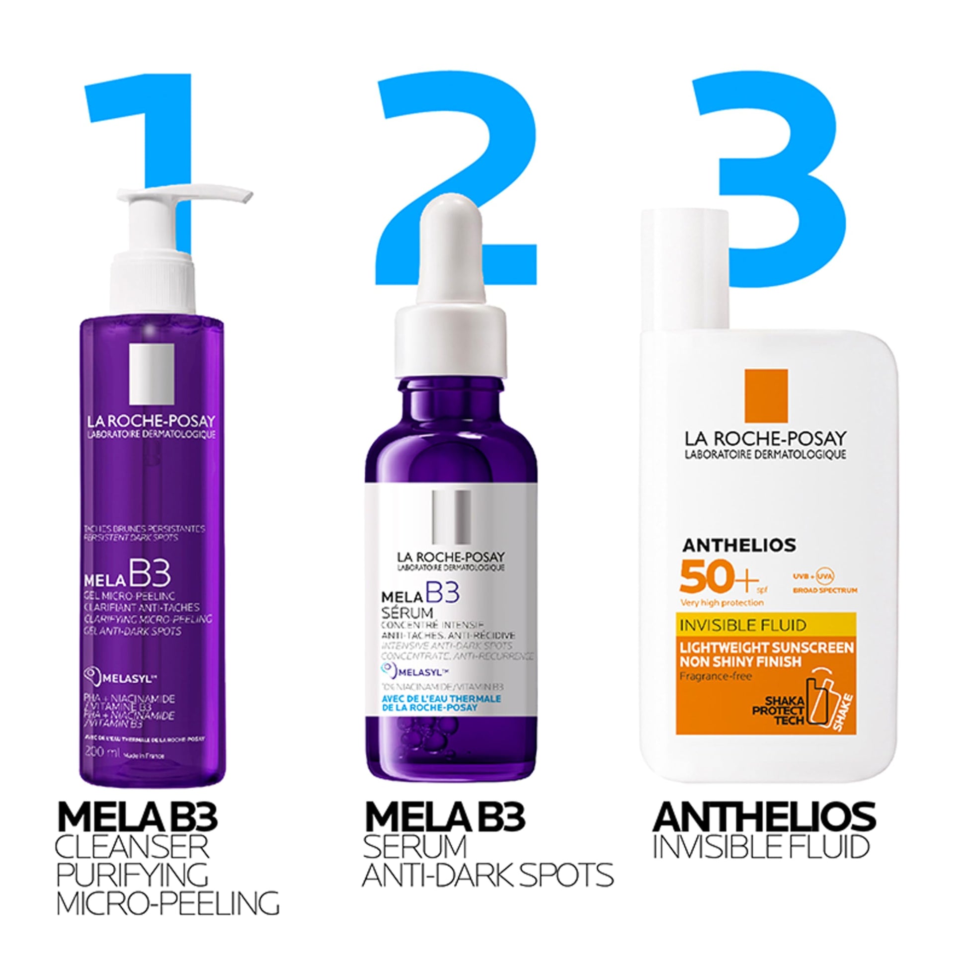 La Roche-Posay Mela B3 Anti-Dark Spots Face Wash with Niacinamide, 200ml - close-up detail