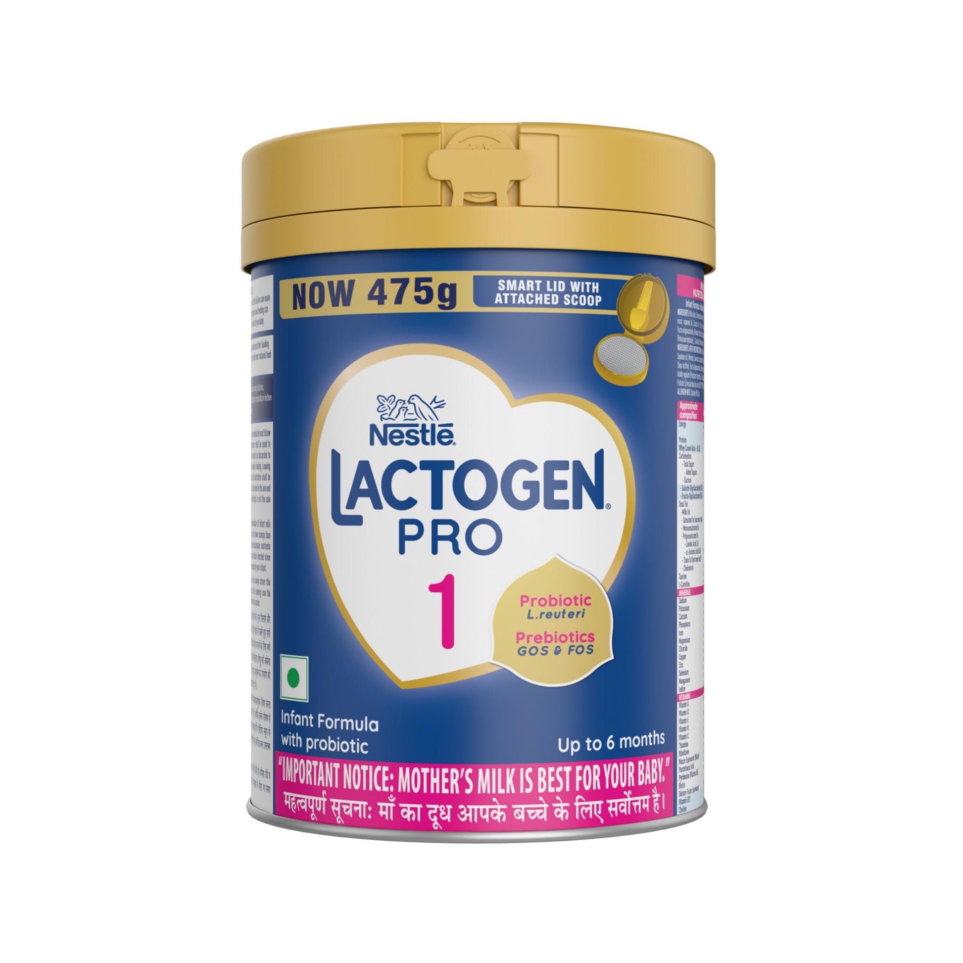 Lactogen Pro 1 Baby Milk Powder, 0-6 Months, Infant Formula with Probiotics and Prebiotics (18)
