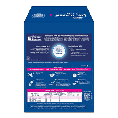 Lactogen Pro 1 Baby Milk Powder, 0-6 Months, Infant Formula with Probiotics and Prebiotics - front view