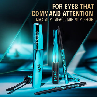 LAKMÉ 9to5 Eyeconic Waterproof Liquid Eyeliner, Intense Black, 4.5 ml, Smudgeproof Quick-Dry Formula - size and scale