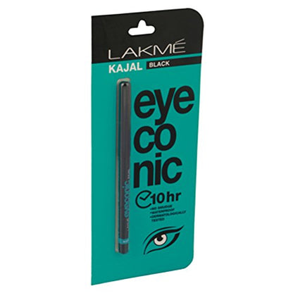 LAKMÉ Eyeconic Insta Cool Kajal, Matte Finish Pencil with Cucumber Seed Extracts, Twist-Up Design - back view (14)