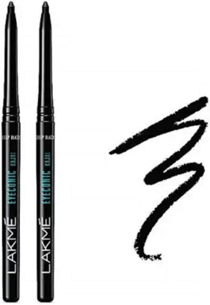 LAKMÉ Eyeconic Insta Cool Kajal, Matte Finish Pencil with Cucumber Seed Extracts, Twist-Up Design - back view (35)