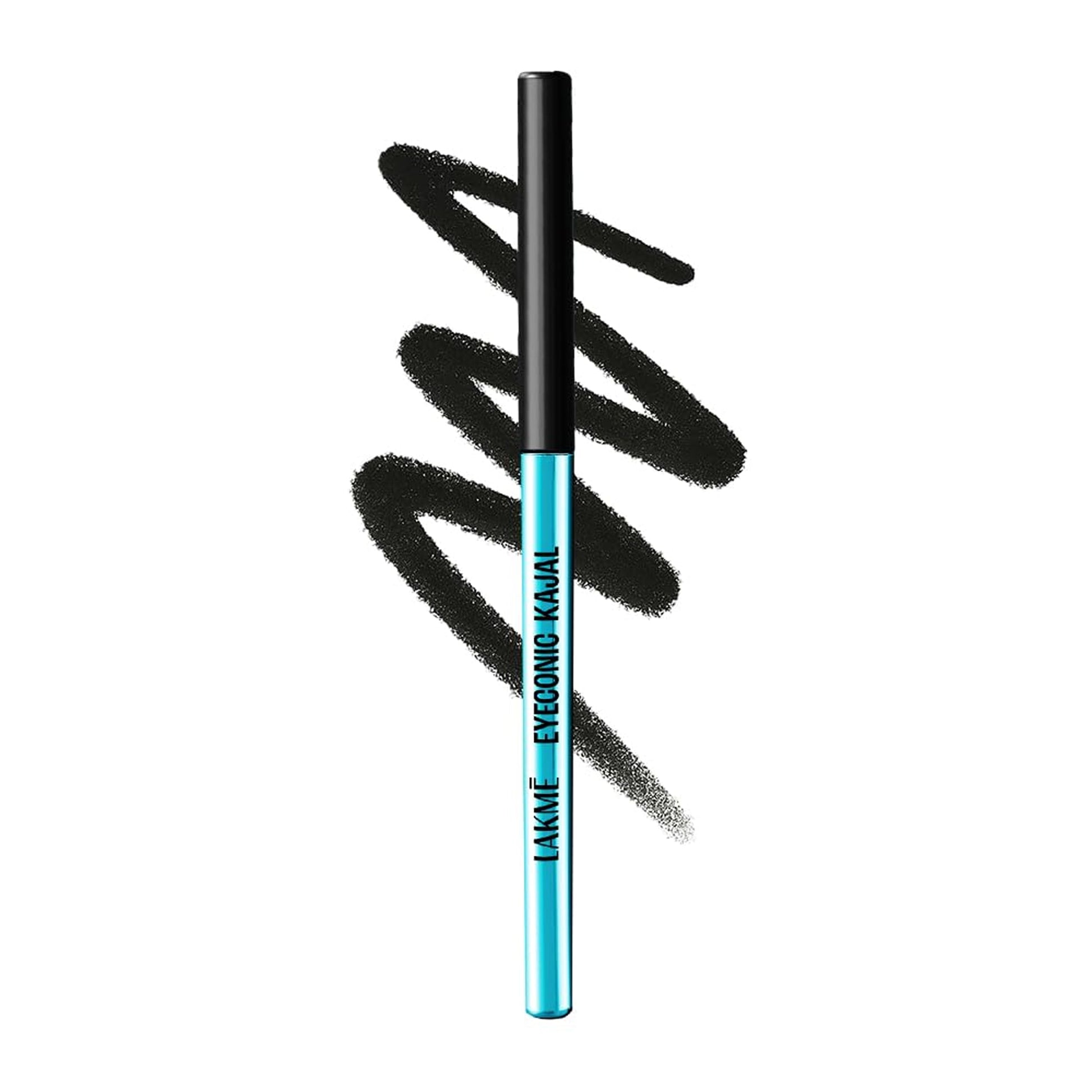 LAKMÉ Eyeconic Insta Cool Kajal, Matte Finish Pencil with Cucumber Seed Extracts, Twist-Up Design (3)