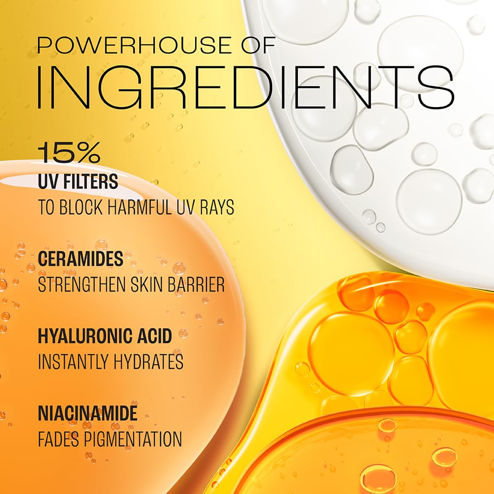 LAKMÉ Fluid SPF 50 PA++++ Sunscreen for Oily Skin, In-Vivo Tested, 1% Niacinamide & Ceramide, 50ml - ingredients panel