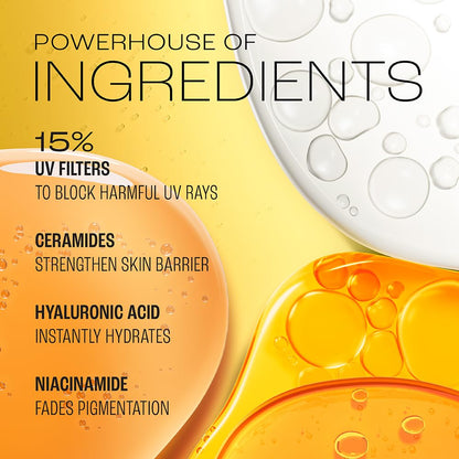 LAKMÉ Fluid SPF 50 PA++++ Sunscreen for Oily Skin, In-Vivo Tested, 1% Niacinamide & Ceramide, 50ml - ingredients panel