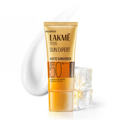 LAKMÉ Sunscreen SPF 50 PA++++ with Niacinamide and Squalane, Water Light, 100 ml - front view