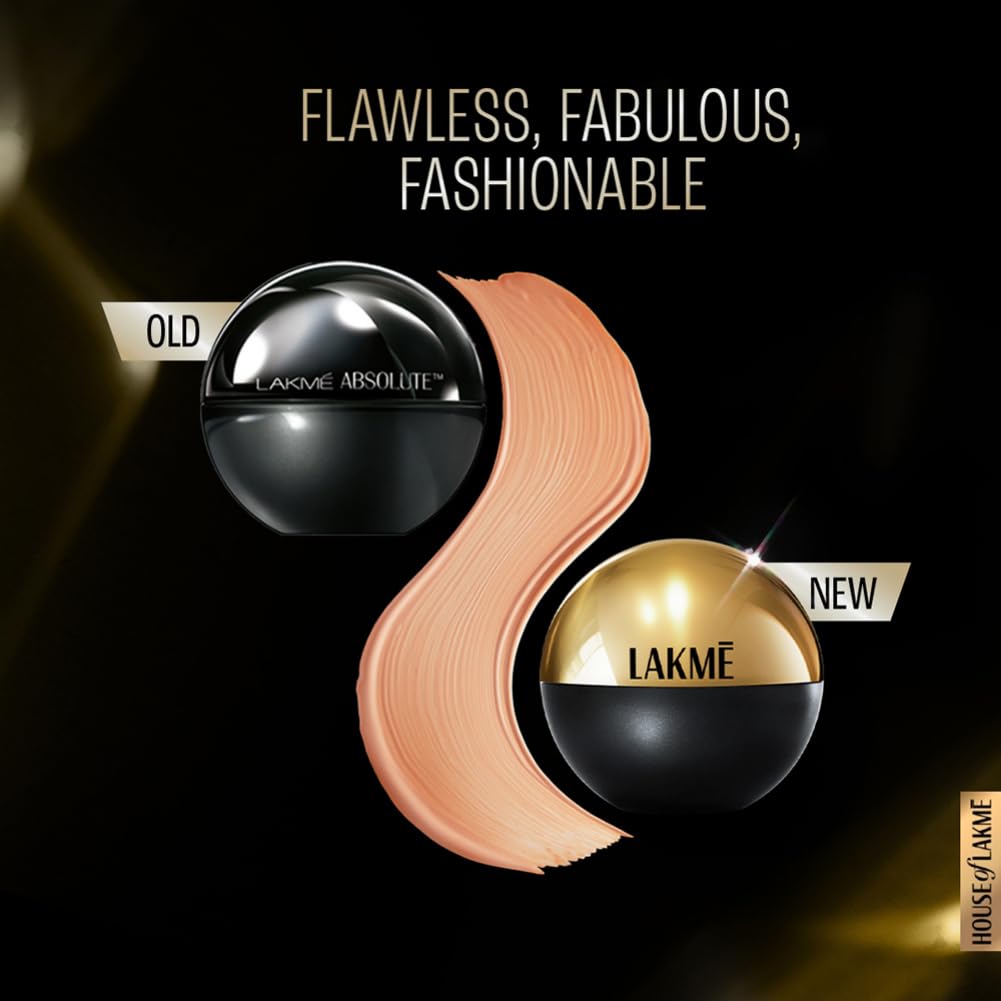Lakme Xtraordin-airy Mattereal Mousse Foundation, Matte Finish, Minimizes Pores, Has SPF8, 06 Almond Honey 25g - front view