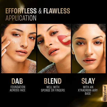 Lakme Xtraordin-airy Mattereal Mousse Foundation, Matte Finish, Minimizes Pores, Has SPF8, 06 Almond Honey 25g - close-up det