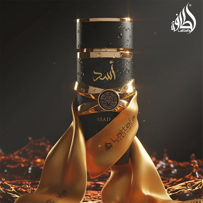 Lattafa Asad Eau De Parfum 100ml Unisex Spray, Oriental Spicy Woody Musk Notes - ingredients panel