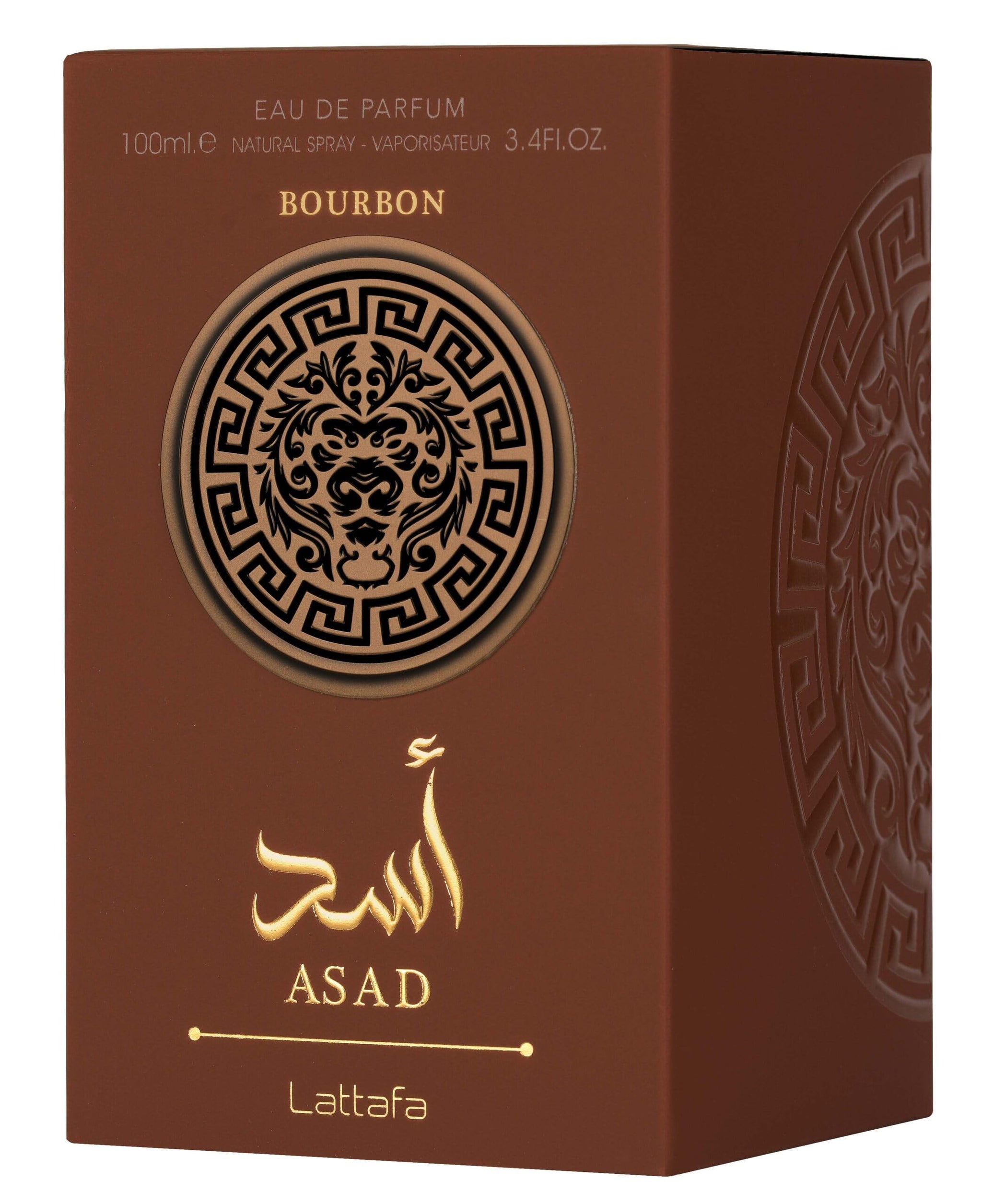 Lattafa Asad Eau De Parfum 100ml Unisex Spray, Oriental Spicy Woody Musk Notes - back view