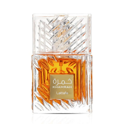 Lattafa Khamrah Eau de Parfum, 100ml Unisex Aromatic Spicy Fragrance with Vanilla, Cinnamon, Woody Notes