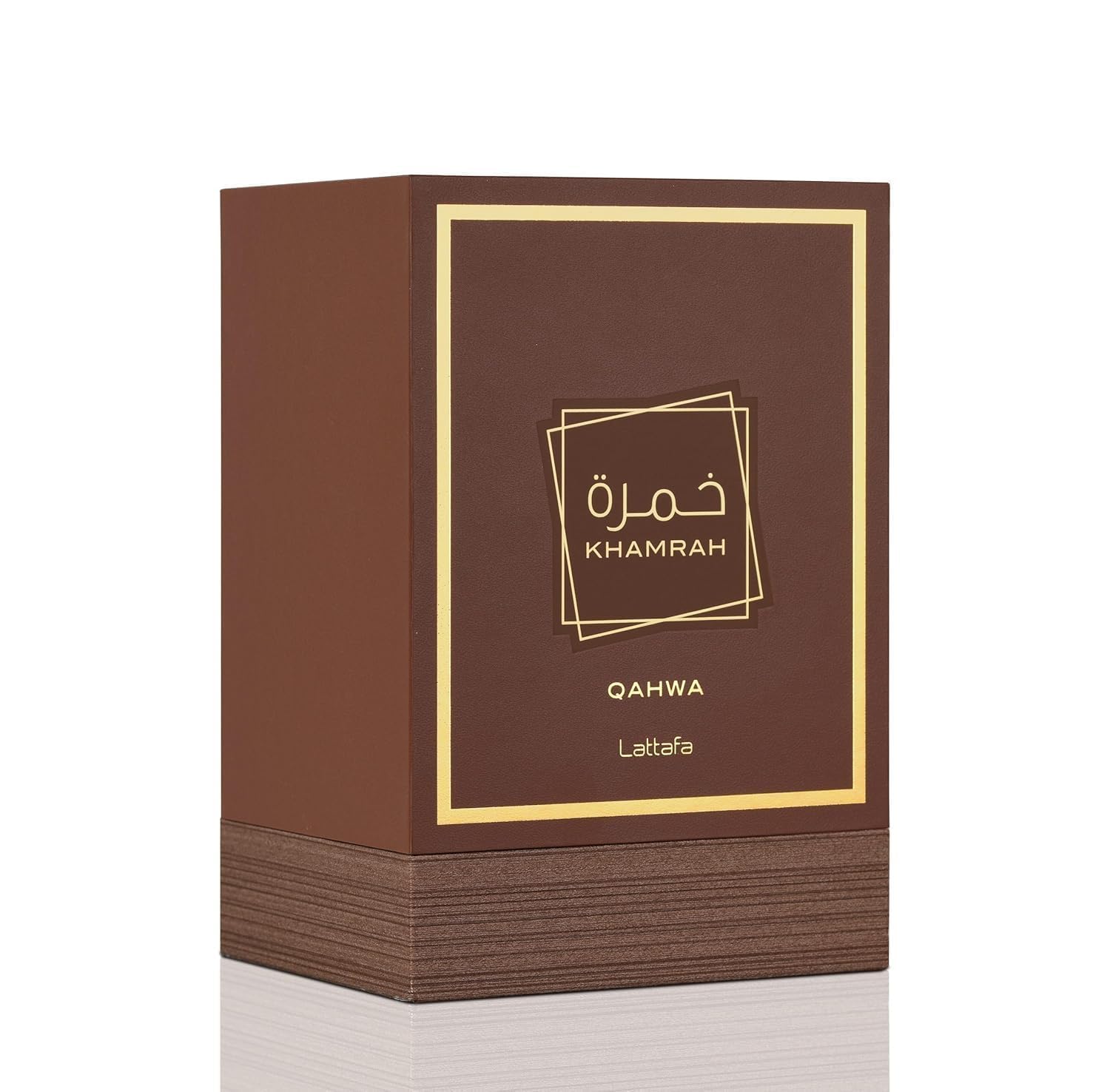 Lattafa Khamrah Eau de Parfum, 100ml Unisex Aromatic Spicy Fragrance with Vanilla, Cinnamon, Woody Notes - back view (21)