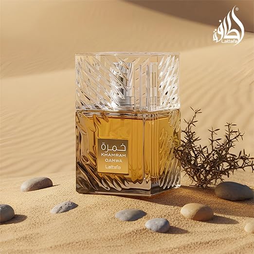 Lattafa Khamrah Eau de Parfum, 100ml Unisex Aromatic Spicy Fragrance with Vanilla, Cinnamon, Woody Notes - ingredients panel 