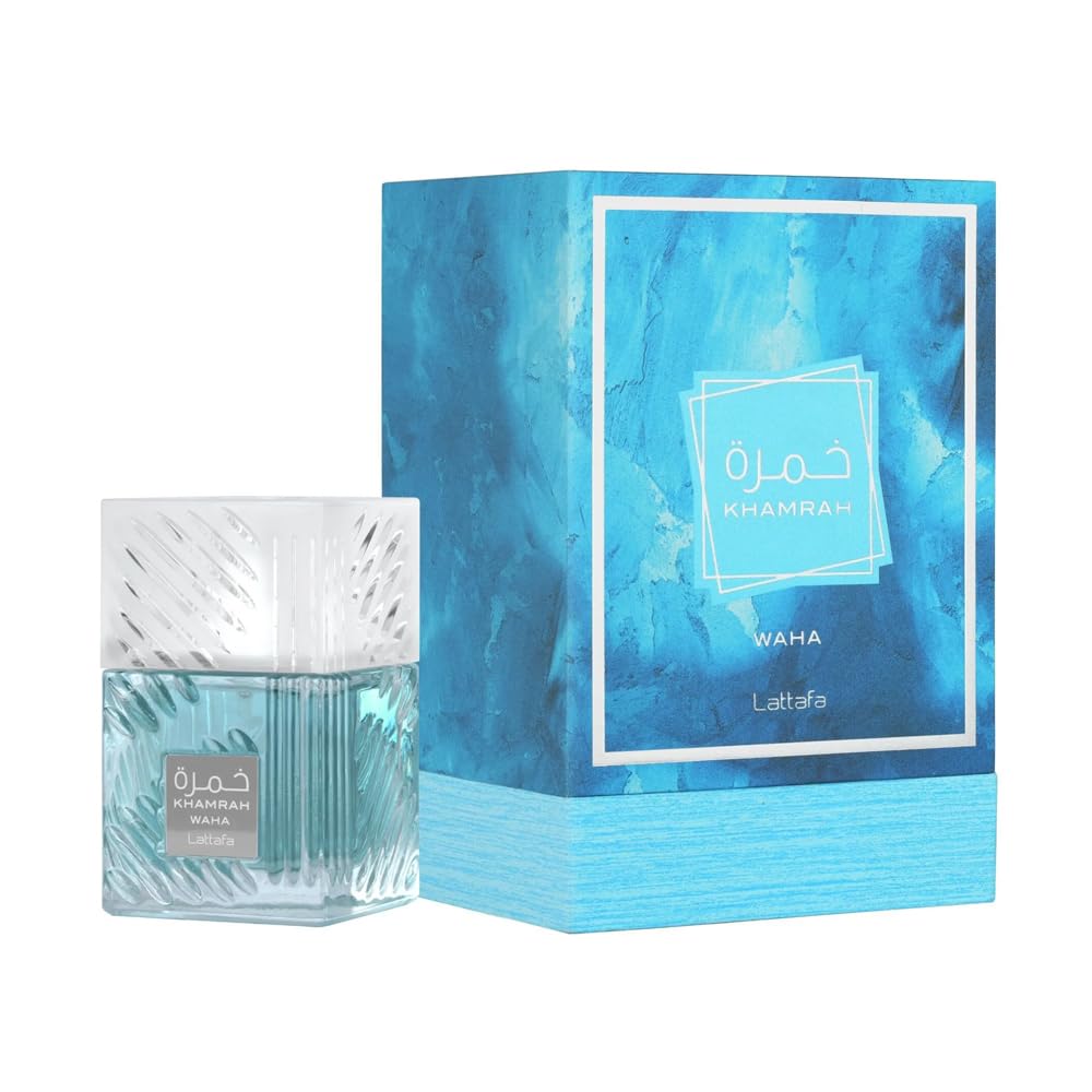 Lattafa Khamrah Eau de Parfum, 100ml Unisex Aromatic Spicy Fragrance with Vanilla, Cinnamon, Woody Notes - front view (27)