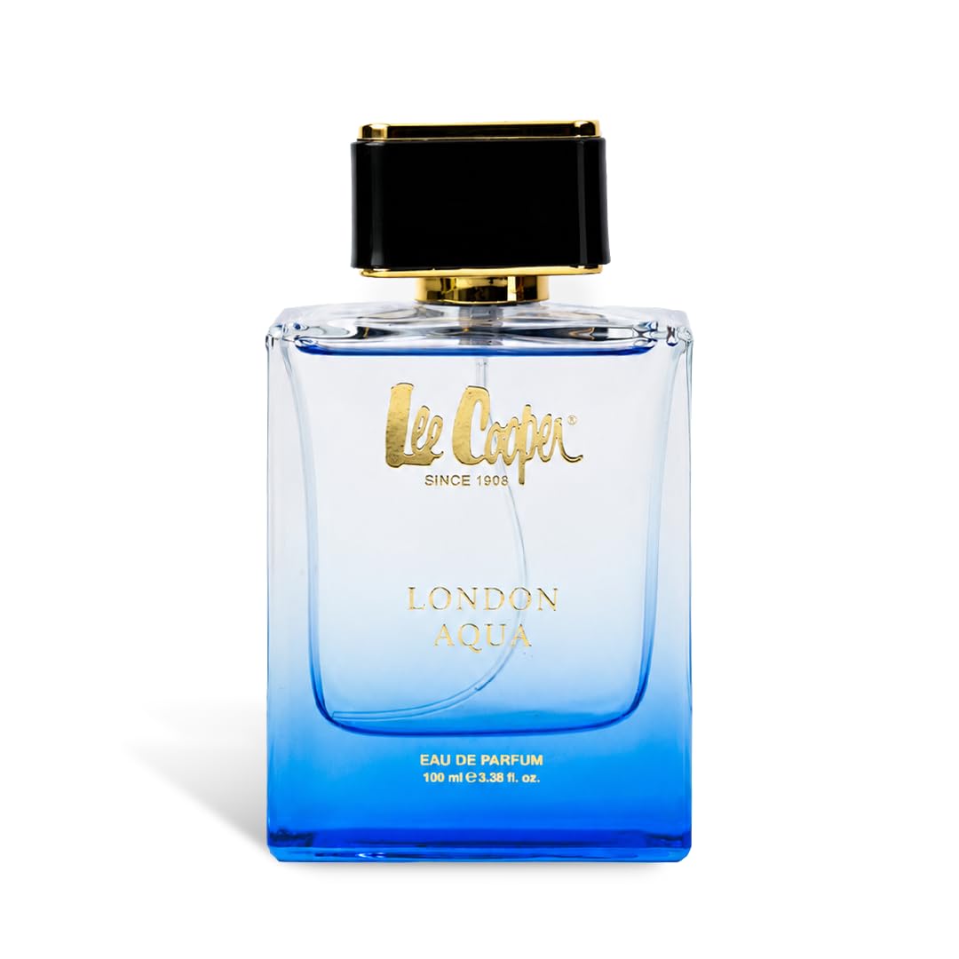 Lee Cooper London Aqua Eau de Parfum, 100ml, Unisex Fragrance with Marine, Grapefruit, Violet, Amber & Woody Notes - ingredie