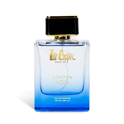 Lee Cooper London Aqua Eau de Parfum, 100ml, Unisex Fragrance with Marine, Grapefruit, Violet, Amber & Woody Notes - ingredie