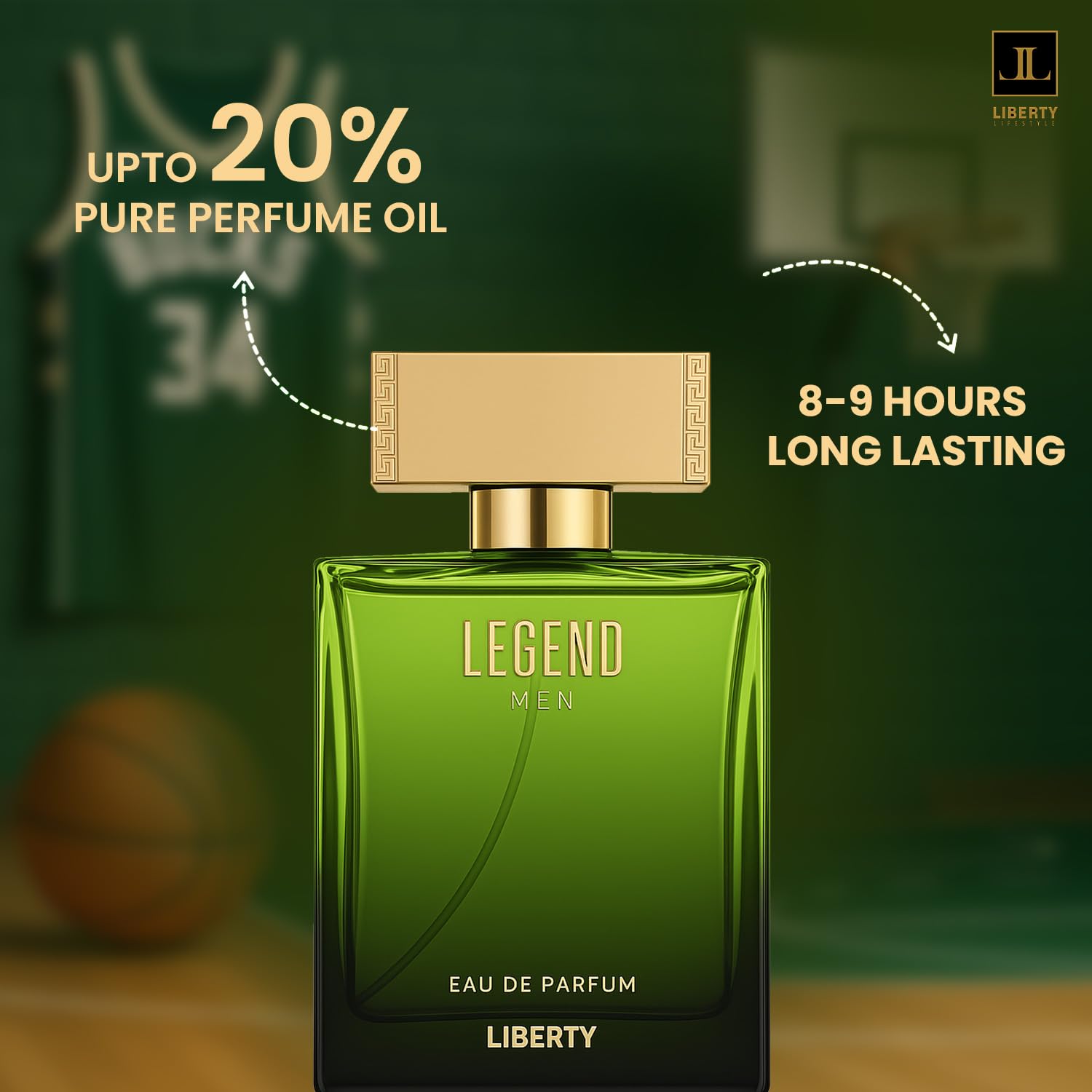Liberty Eau de Parfum for Men, 100ml EDP Spray, Adult Personal Fragrance by Vanesa Costmetics - close-up detail (20)