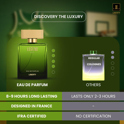 Liberty Eau de Parfum for Men, 100ml EDP Spray, Adult Personal Fragrance by Vanesa Costmetics - in use (21)