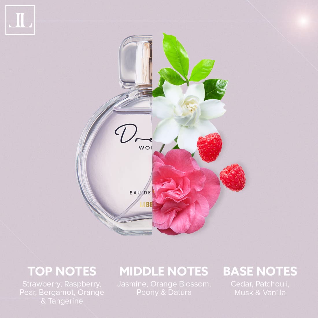 Liberty Women's Eau de Parfum, 100ml/3.4oz, French Crafted, 15-20% Perfume Oil - front view (10)