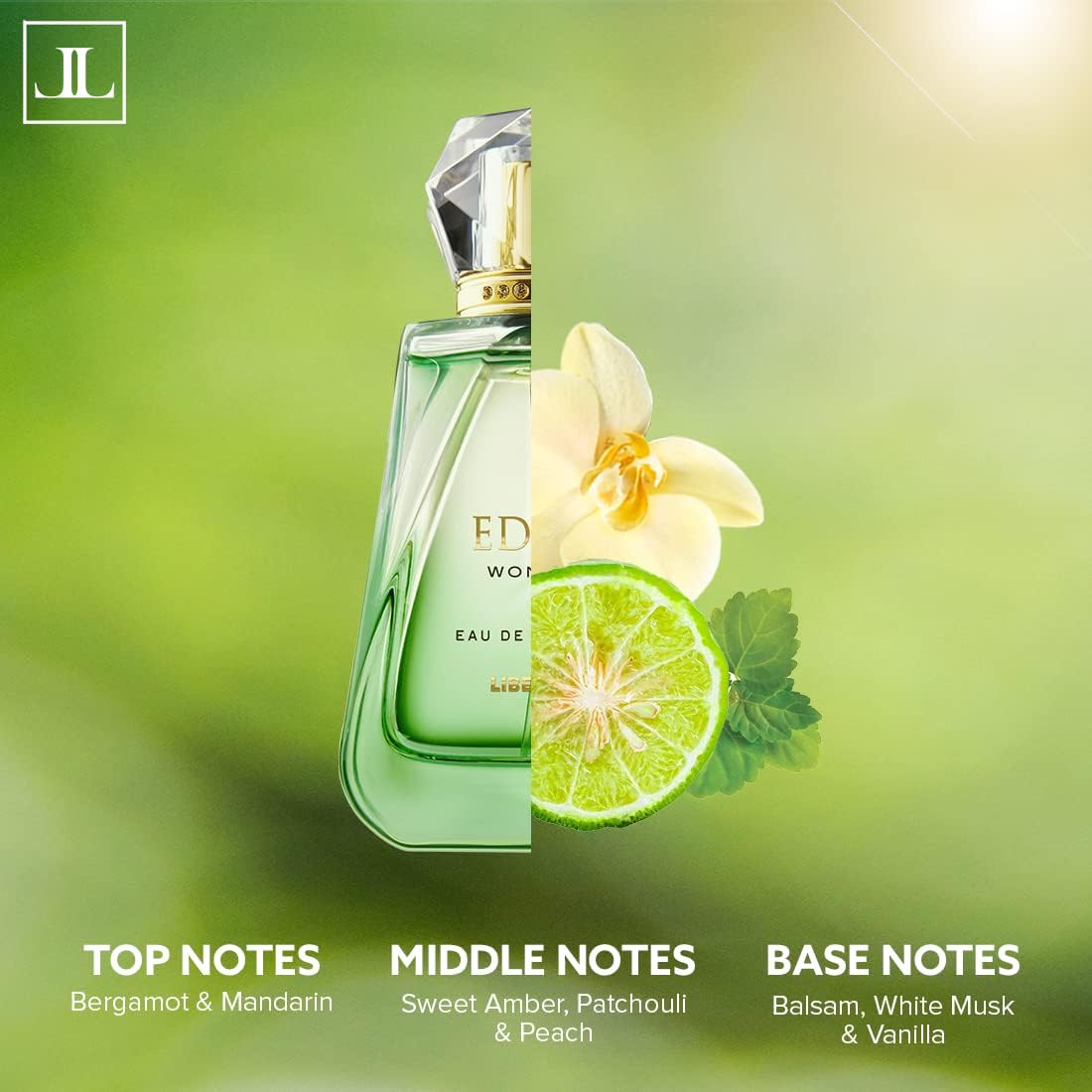 Liberty Women's Eau de Parfum, 100ml/3.4oz, French Crafted, 15-20% Perfume Oil - label detail (21)