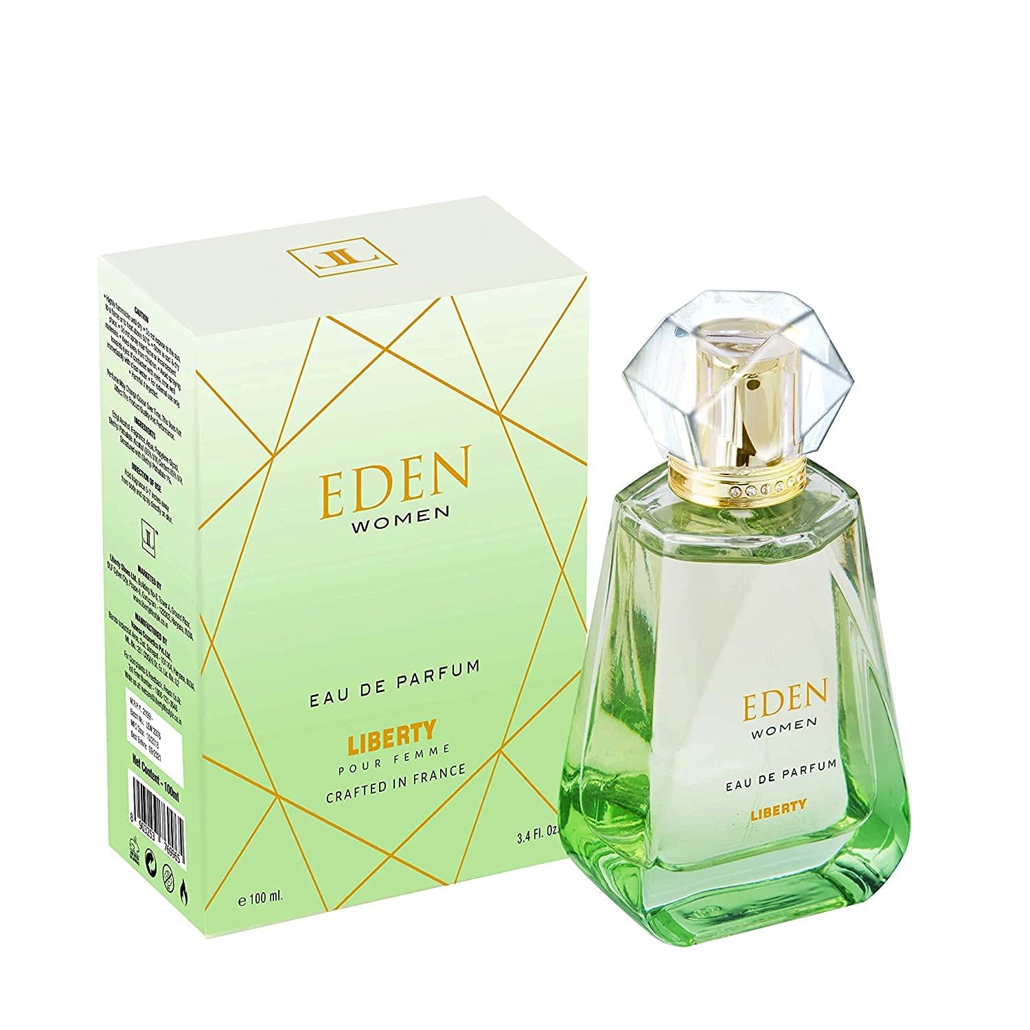 Liberty Women's Eau de Parfum, 100ml/3.4oz, French Crafted, 15-20% Perfume Oil - ingredients panel (22)