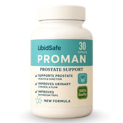 LibidSafe Proman Ayurvedic Herbal Prostate Supplement, 30 Capsules, 50 Grams