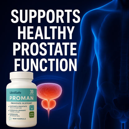LibidSafe Proman Ayurvedic Herbal Prostate Supplement, 30 Capsules, 50 Grams - back view