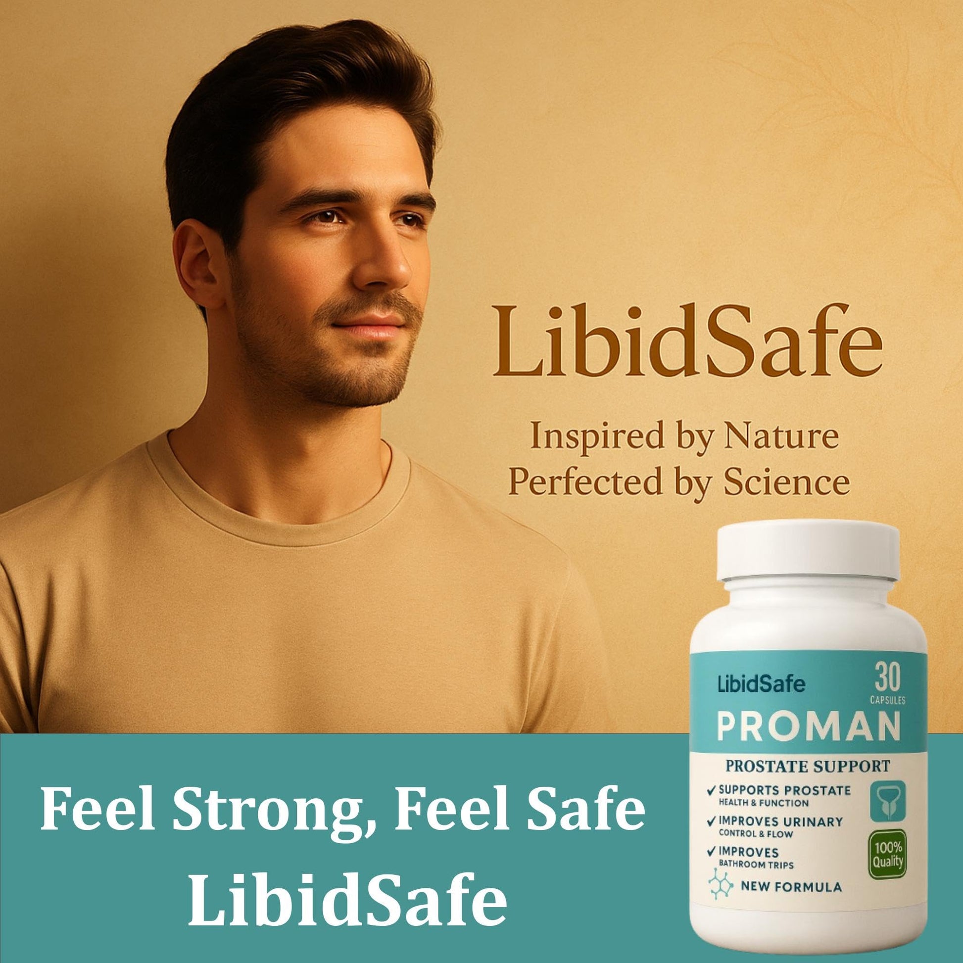LibidSafe Proman Ayurvedic Herbal Prostate Supplement, 30 Capsules, 50 Grams - label detail