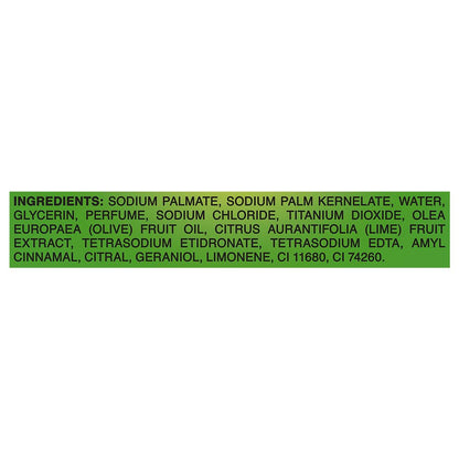 Liril Solid Soap Bar, Lime Scent, Paraben Free, 6 x 125g - label detail