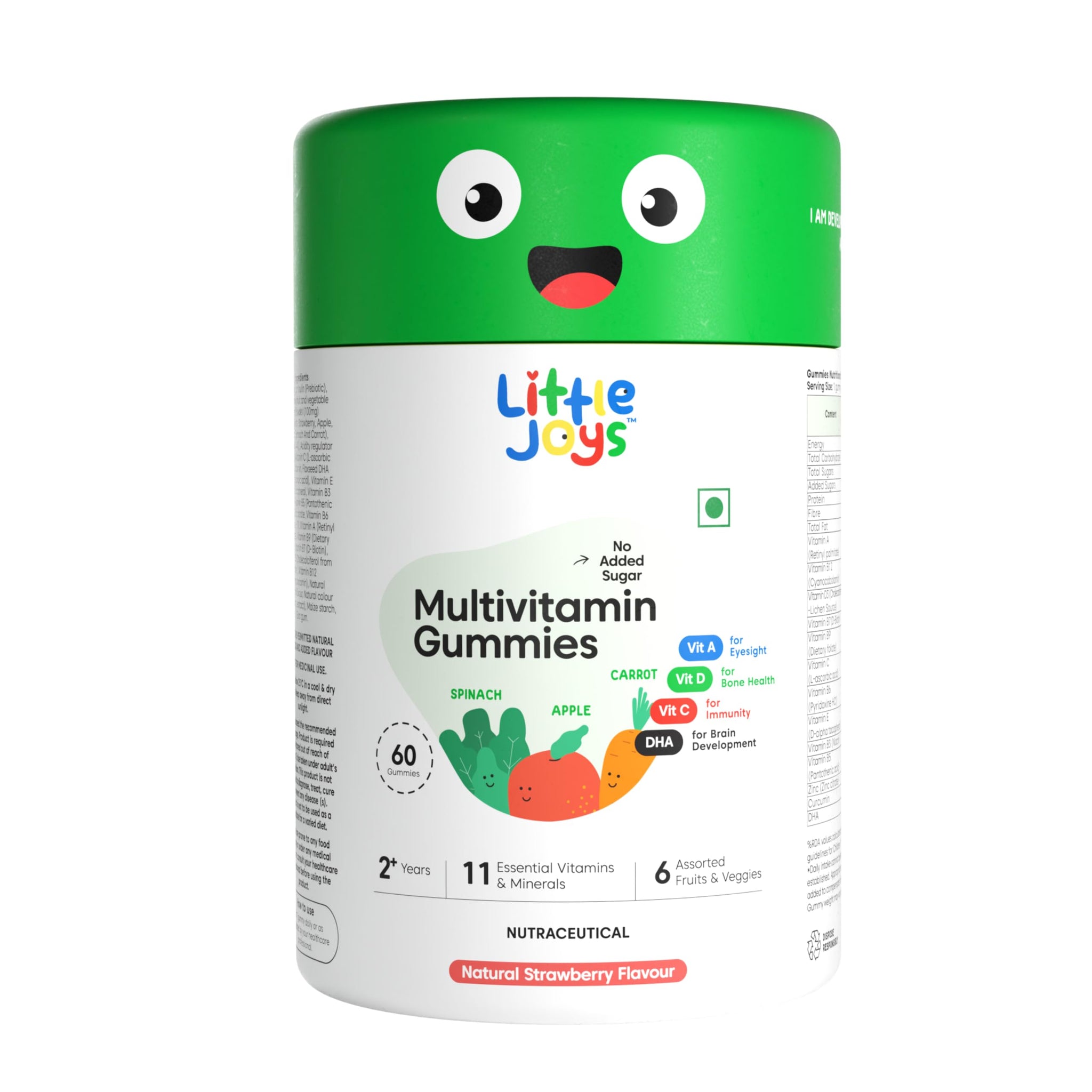 Little Joys Multivitamin Gummies for Kids and Mothers, 12 Vitamins and Minerals, No Added Sugar, Strawberry Flavor (23)