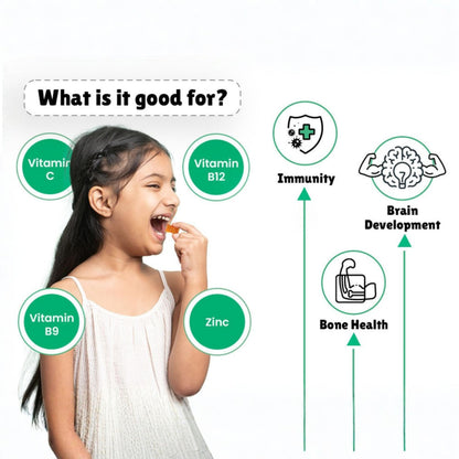 Little Joys Multivitamin Gummies for Kids and Mothers, 12 Vitamins and Minerals, No Added Sugar, Strawberry Flavor - back vie