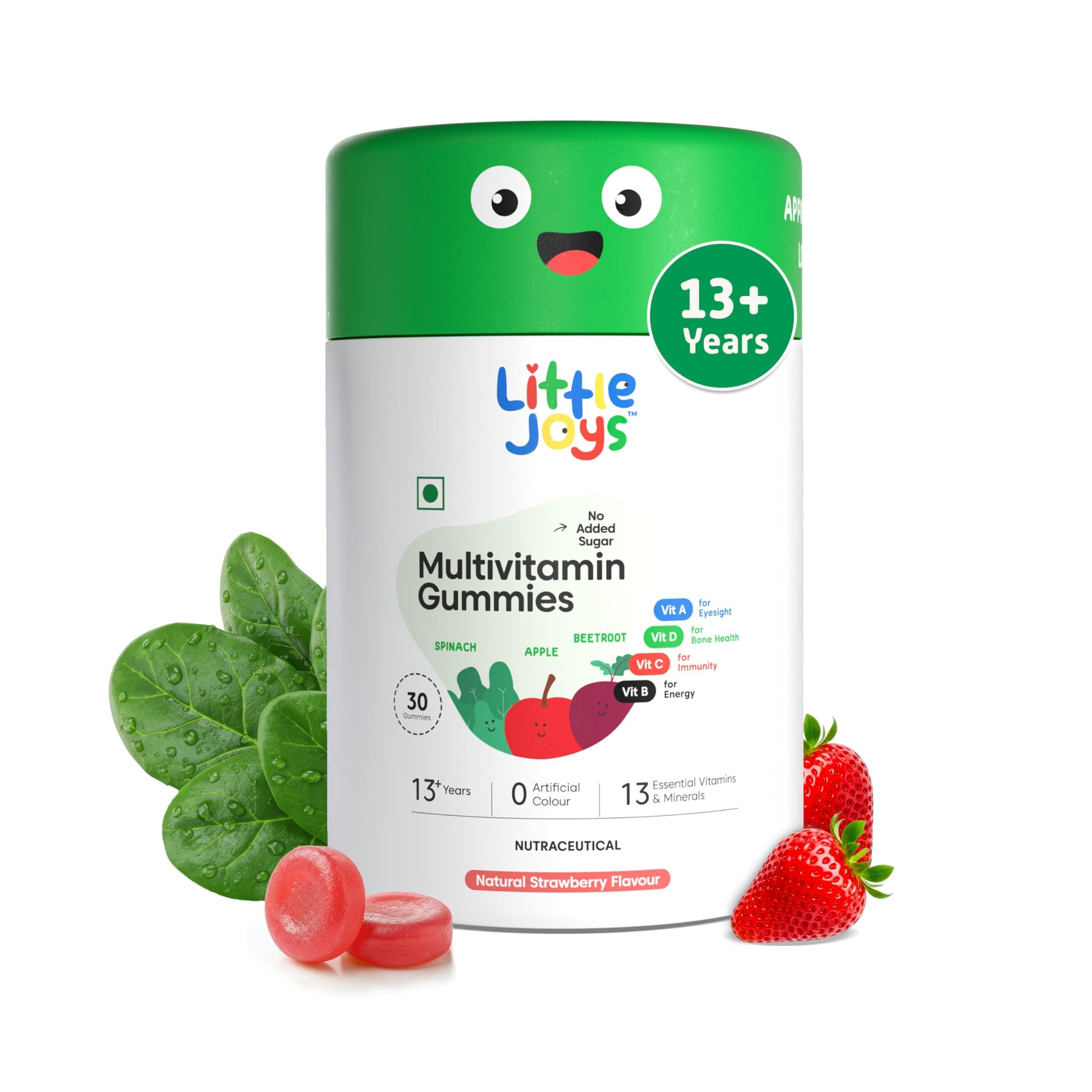 Little Joys Multivitamin Gummies for Kids and Mothers, 12 Vitamins and Minerals, No Added Sugar, Strawberry Flavor (42)