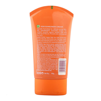 Lotus Herbals Safe Sun Kids Sunscreen Cream SPF 25 with Aloe Vera and Calendula, Water Resistant, Paraben Free, 100g - size a
