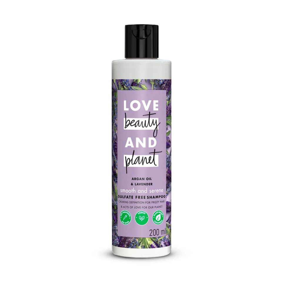 Love Beauty And Planet Argan Oil and Lavender Sulfate Free Smooth and Serene Shampoo