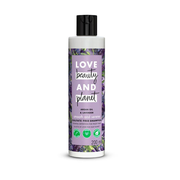 Love Beauty And Planet Argan Oil and Lavender Sulfate Free Smooth and Serene Shampoo