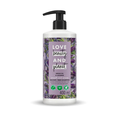 Love Beauty And Planet Argan Oil and Lavender Sulfate Free Smooth and Serene Shampoo (9)