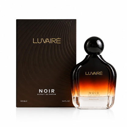 Luvairé NOIR Extrait De Parfum 100ml (3.4 Fl Oz) for Men - Intense Fragrance Spray